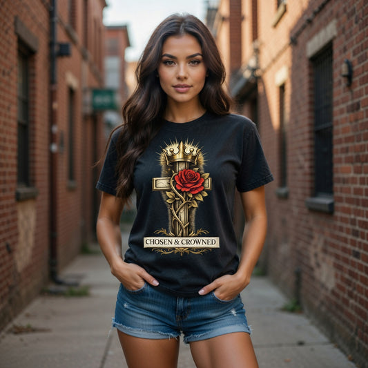 Chosen & Crowned Acid Wash Women’s Tee